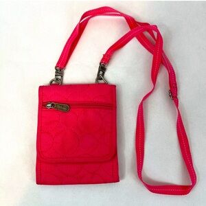 VARY YOU MINI CROSSBODY THIRTY ONE QUILTED HOT PINK WALET BAG